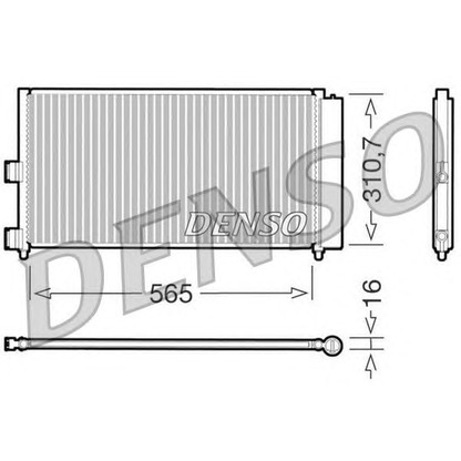 Foto Kondensator, Klimaanlage DENSO DCN09070