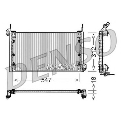 Фото Конденсатор, кондиционер DENSO DCN09080