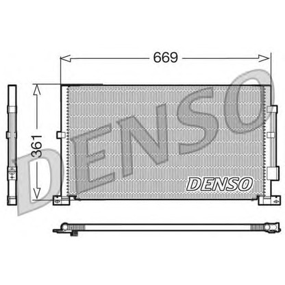 Foto Kondensator, Klimaanlage DENSO DCN10012