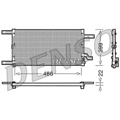 Фото Конденсатор, кондиционер DENSO DCN01021