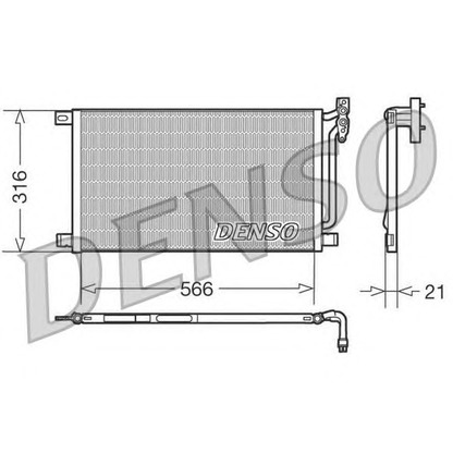 Photo Condenseur, climatisation DENSO DCN05003