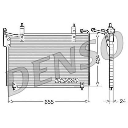 Фото Конденсатор, кондиционер DENSO DCN11005