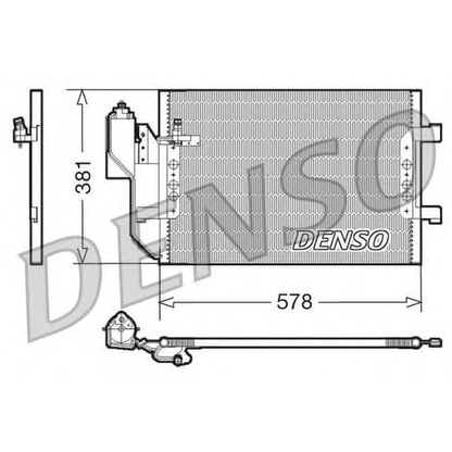 Фото Конденсатор, кондиционер DENSO DCN17002