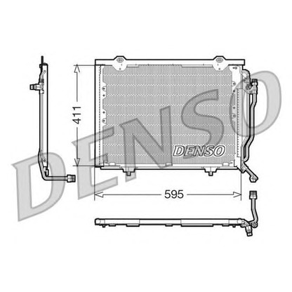 Foto Kondensator, Klimaanlage DENSO DCN17016