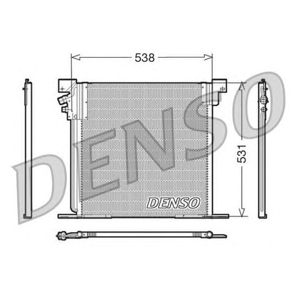 Фото Конденсатор, кондиционер DENSO DCN17030