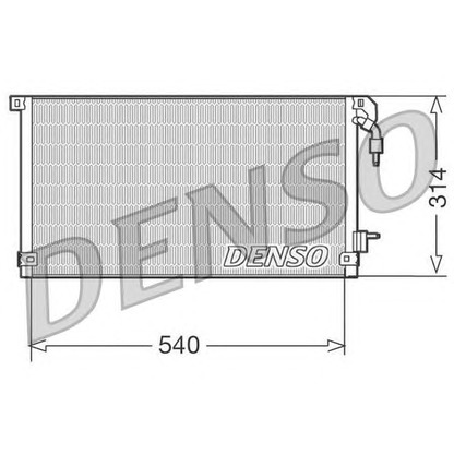 Foto Kondensator, Klimaanlage DENSO DCN21003