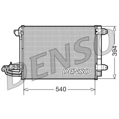 Foto Kondensator, Klimaanlage DENSO DCN32001