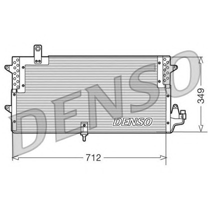 Foto Kondensator, Klimaanlage DENSO DCN32006