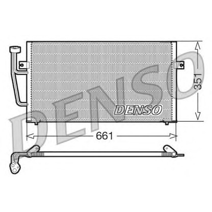 Фото Конденсатор, кондиционер DENSO DCN33008