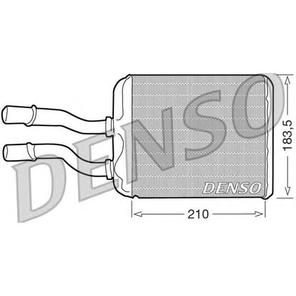 Photo Heat Exchanger, interior heating DENSO DRR01011