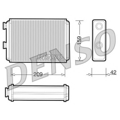 Zdjęcie Wymiennik ciepła, ogrzewanie wnętrza DENSO DRR09070