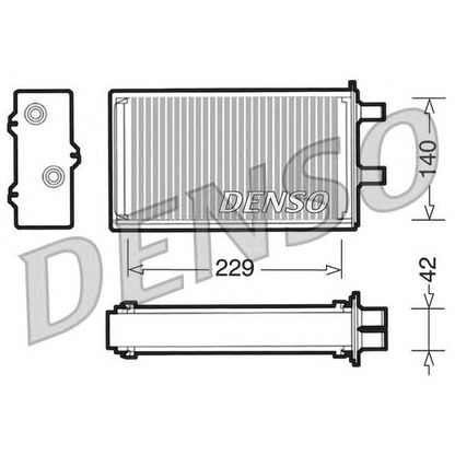 Photo Heat Exchanger, interior heating DENSO DRR13001