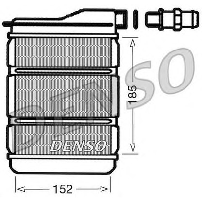 Photo Heat Exchanger, interior heating DENSO DRR23011