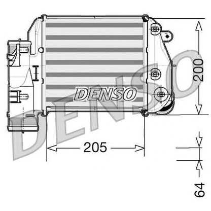 Foto Radiador de aire de admisión DENSO DIT02025