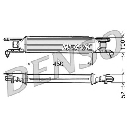 Photo Intercooler, échangeur DENSO DIT09106