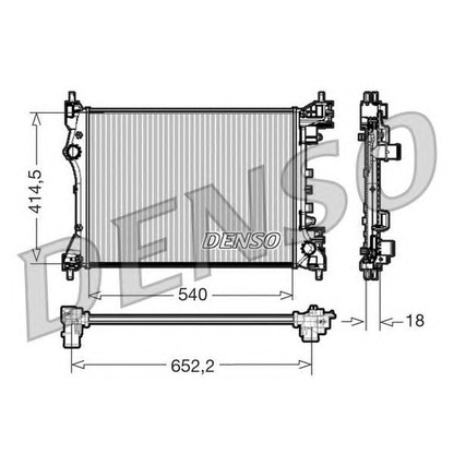 Foto Radiador, refrigeración del motor DENSO DRM01005