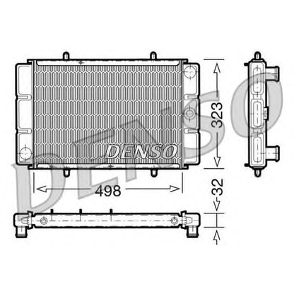 Photo Radiateur, refroidissement du moteur DENSO DRM03002