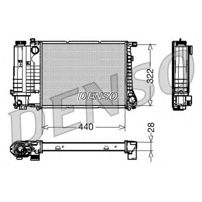 Photo Radiator, engine cooling DENSO DRM05042