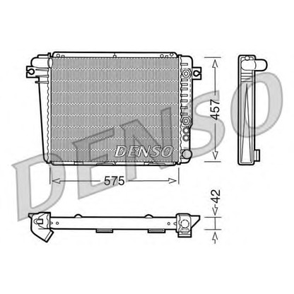 Foto Radiador, refrigeración del motor DENSO DRM05051