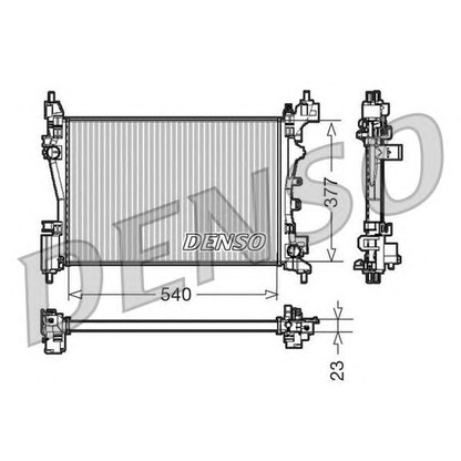 Photo Radiateur, refroidissement du moteur DENSO DRM07042