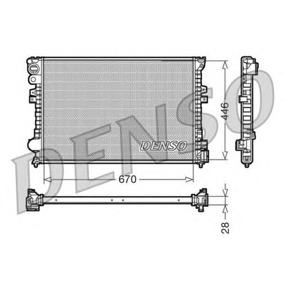 Photo Radiateur, refroidissement du moteur DENSO DRM07050