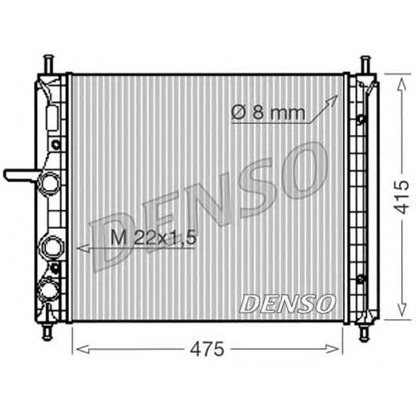 Photo Radiateur, refroidissement du moteur DENSO DRM09029