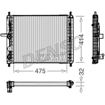 Foto Radiador, refrigeración del motor DENSO DRM09031