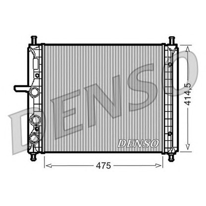 Foto Radiatore, Raffreddamento motore DENSO DRM09034