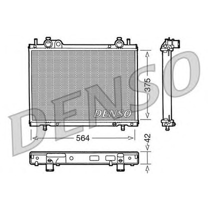 Фото Радиатор, охлаждение двигателя DENSO DRM09035