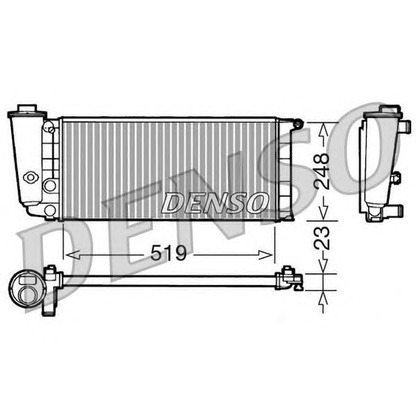 Photo Radiator, engine cooling DENSO DRM09080