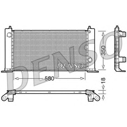 Photo Radiator, engine cooling DENSO DRM09121