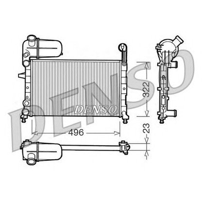 Photo Radiateur, refroidissement du moteur DENSO DRM09133