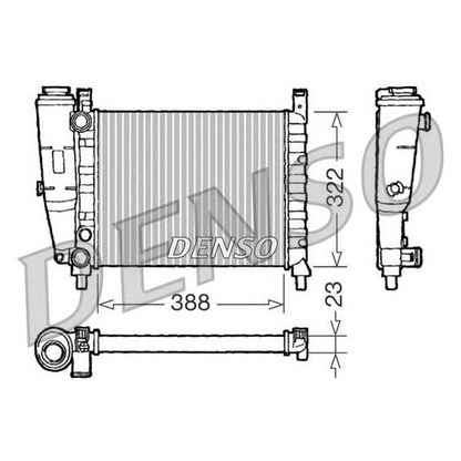 Foto Radiador, refrigeración del motor DENSO DRM09142