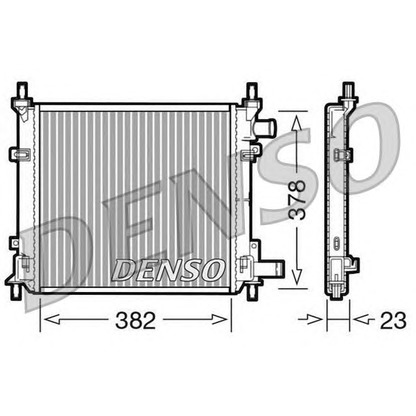 Photo Radiateur, refroidissement du moteur DENSO DRM10060