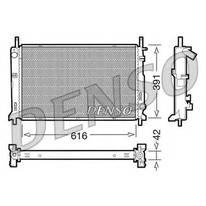 Photo Radiator, engine cooling DENSO DRM10071