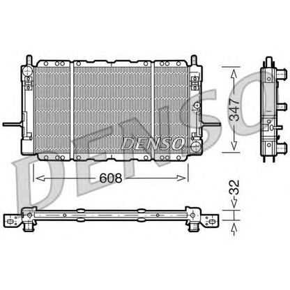 Photo Radiator, engine cooling DENSO DRM10085