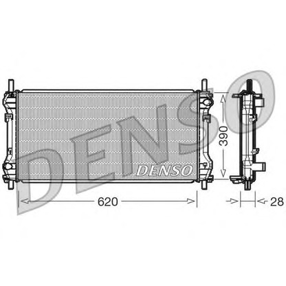 Foto Kühler, Motorkühlung DENSO DRM10102