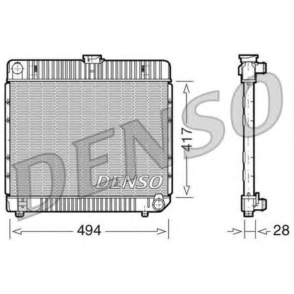 Foto Radiatore, Raffreddamento motore DENSO DRM17020