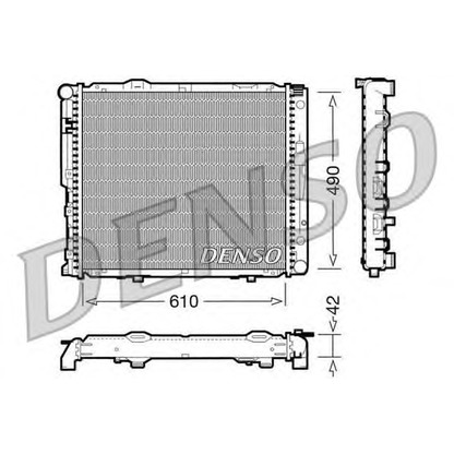 Foto Radiatore, Raffreddamento motore DENSO DRM17033