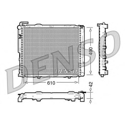 Фото Радиатор, охлаждение двигателя DENSO DRM17035