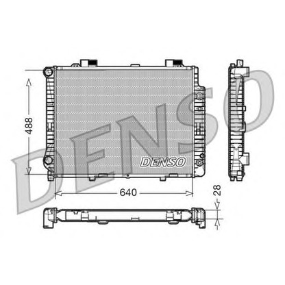 Photo Radiator, engine cooling DENSO DRM17041