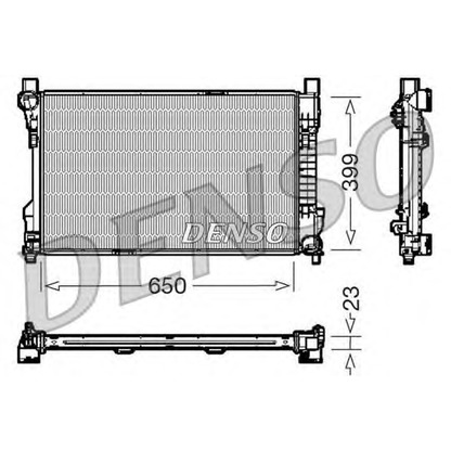 Foto Radiador, refrigeración del motor DENSO DRM17081