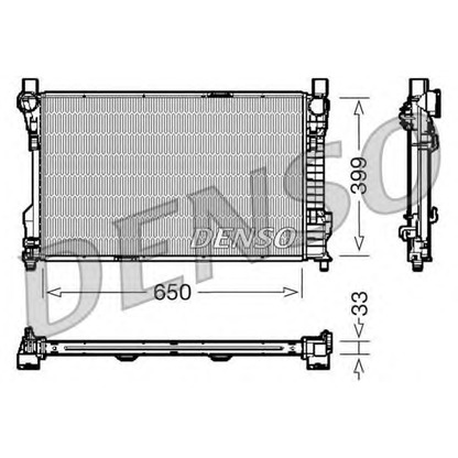 Photo Radiateur, refroidissement du moteur DENSO DRM17082