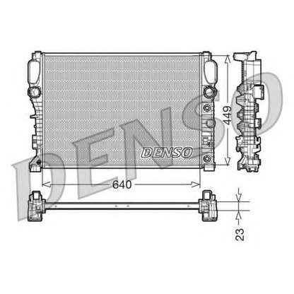 Foto Radiador, refrigeración del motor DENSO DRM17090