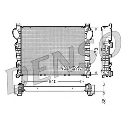 Photo Radiator, engine cooling DENSO DRM17094
