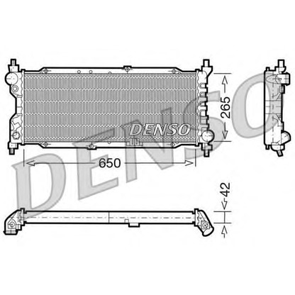 Photo Radiator, engine cooling DENSO DRM20036