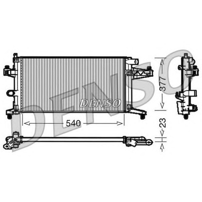 Foto Radiatore, Raffreddamento motore DENSO DRM20038