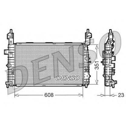 Foto Radiatore, Raffreddamento motore DENSO DRM20093