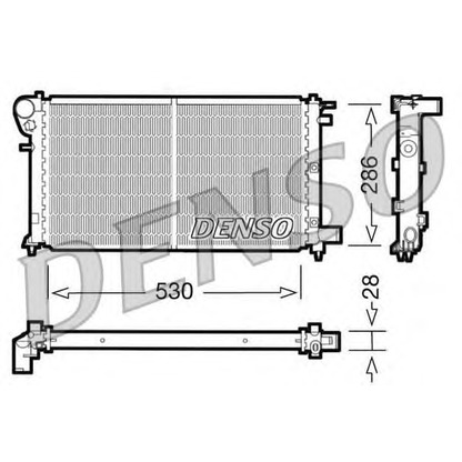 Photo Radiator, engine cooling DENSO DRM21004