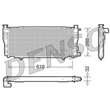 Foto Radiatore, Raffreddamento motore DENSO DRM21012